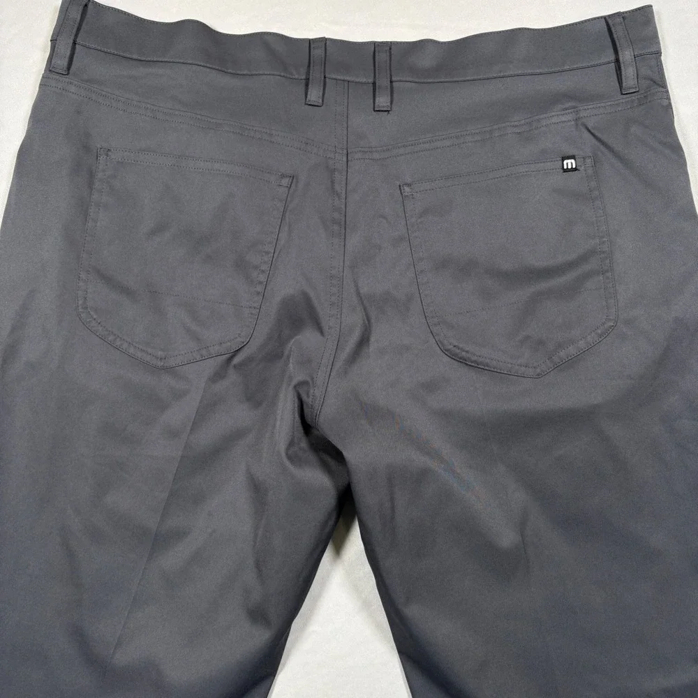 TravisMathew Pants Mens 38 Open To Close Gray Performance EUC